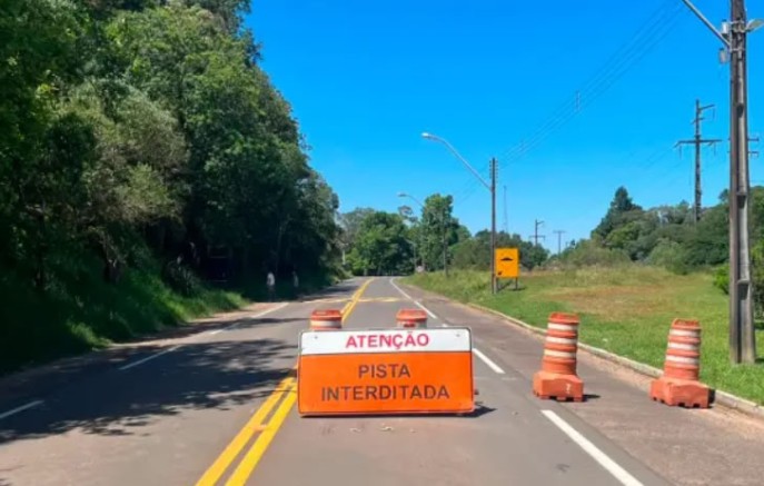 Trecho da PR-483 será interditado temporariamente nesta sexta