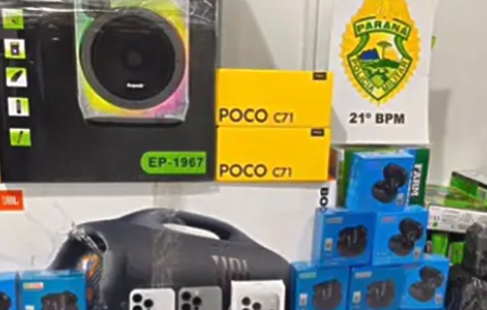 Veículo carregado com mercadorias ilegais do Paraguai é apreendido