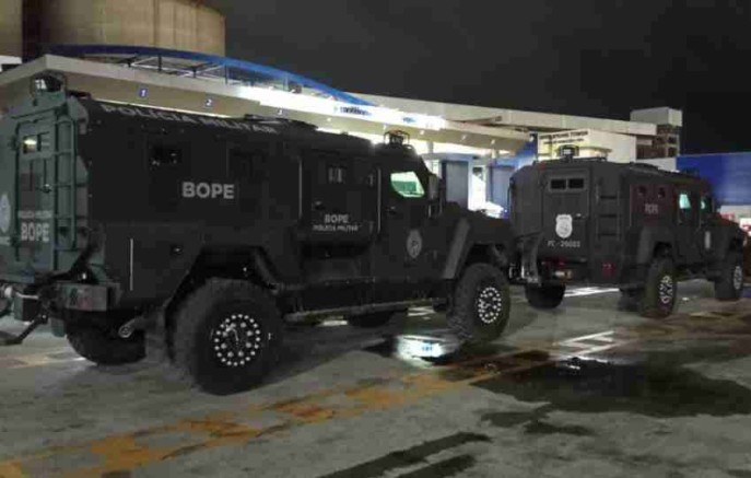 Chegada de blindados reforça estrutura das forças de segurança