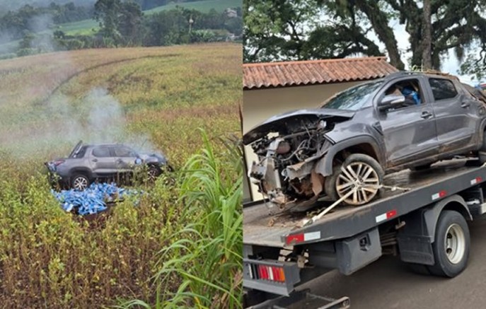 ROTAM apreende cigarros contrabandeados após condutor fugir e abandonar veículo em movimento