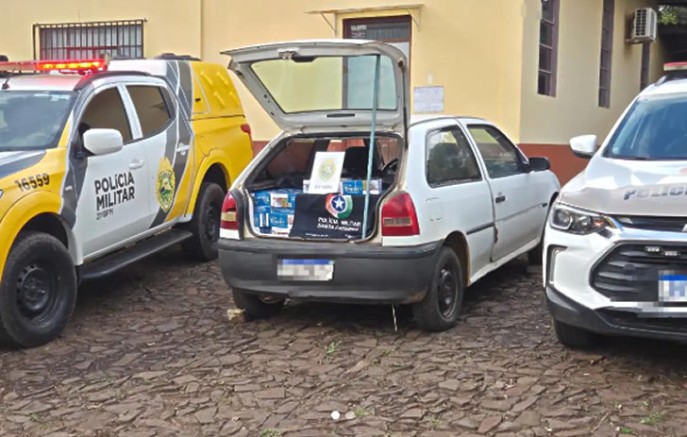 PM apreende cerca de 4 mil carteiras de cigarros contrabandeados