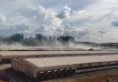 Aviário é destruído em incêndio na área rural