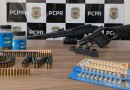 Armas e munições são apreendidos após cumprimento de mandado de busca e apreensão