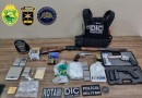 Polícia Militar do Paraná e Polícia Civil de SC prendem três pessoas e apreendem drogas e armas em Beltrão