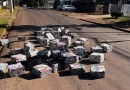 PF apreende 600 kg de sucata de alumínio após caminhão fugir para a Argentina