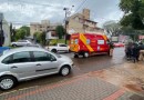 Acidente envolvendo moto e carro é registrado no centro de Beltrão