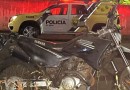 PM encontra moto que havia sido furtada abandonada em terreno baldio