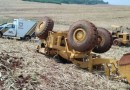 Homem morre em acidente com máquina agrícola