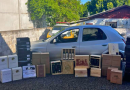 Polícia apreende 51 caixas de vinho argentino em área de mata
