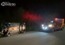 Capotamento deixa casal ferido em Marmeleiro