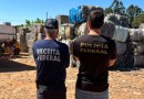 Polícia Federal e Receita Federal apreendem caminhão com carga irregular de resíduos plásticos
