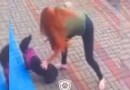 Mulher é flagrada agredindo animal em Francisco Beltrão