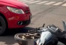 Duas mulheres ficam feridas após acidente entre carro e moto