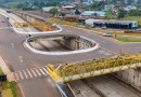 EPR Iguaçu instala barreiras de proteção sob viaduto na BR-163 em Santa Lúcia