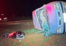 Condutor morre após capotar carro de Toledo na PR-317
