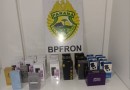 BPFRON apreende objetos em ônibus em Santo Antônio do Sudoeste