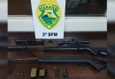 Polícia de Pato Branco apreende armas e munições após denúncia de disparos em área residencial