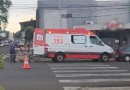 Acidente entre moto e bicicleta deixa dois feridos