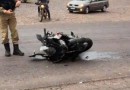 Motociclista fica gravemente ferido em acidente na BR-158