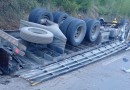 Motorista morre em acidente de caminhão na PR-449, entre Palmas e Mangueirinha