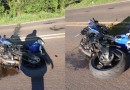 Motociclista fica ferido após sofrer queda na PR-566