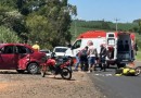 Acidente entre carro e motocicleta é registrado