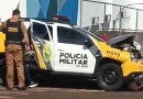 Viatura da PM se envolve em acidente durante perseguição