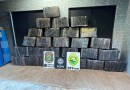 Dois homens são presos e 732 kg de maconha são apreendidos durante patrulhamento no rio Paraná