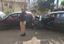 Duas pessoas ficam feridas após colisão no bairro Nossa Senhora Aparecida