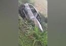 Carro capota na PR-484 pega fogo e condutor morre carbonizado
