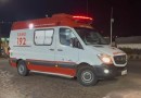 Motociclista fica ferido em colisão com caminhonete