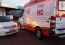 Ciclista fica ferido após acidente com carro