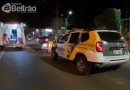 Jovem sofre queda de moto ao desviar de cachorro na Rua União da Vitória