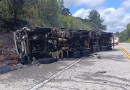 Motorista morre carbonizado após acidente na PRC 280
