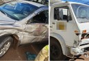 Colisão entre carro e caminhão é registrada no bairro Alvorada