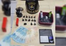 Polícia apreende drogas, dinheiro e celulares em abordagem a suspeito