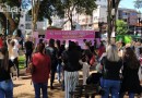 Grupo promove ato pela vida das mulheres no calçadão central