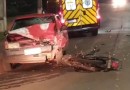 Acidente entre carro e moto deixa casal ferido em Francisco Beltrão