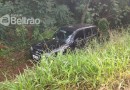 Veículo saí da pista e cai em barranco na PR-483