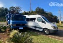 Acidente envolve Van e Caminhão em trevo de Francisco Beltrão