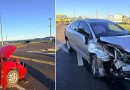 Acidente entre carros mobiliza equipes de resgate em Coronel Vivida