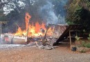 Incêndio atinge residência em Verê; Polícia Militar e moradores ajudam a conter as chamas