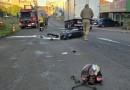 Motociclista morre em grave acidente entre moto e caminhão no centro