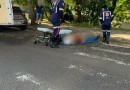 Acidente entre moto e carro na Rua Curitiba