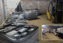 Polícia apreende carga de baterias e caminhão durante operação em galpão