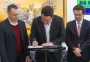 Ratinho Jr e deputado Luiz Fernando Guerra confirmam asfalto para Salgado Filho