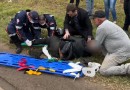 Homem sofre fratura exposta após colisão entre carro e moto na Avenida Natalino Faust