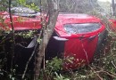 Duas pessoas ficam feridas após camionete sair da pista na PR-281