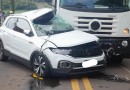 Duas pessoas morrem em colisão envolvendo carro e caminhão na PR 180