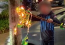 Após eliminação do Brasil, criança argentina queima bandeira; isso não é rivalidade, é falta de respeito